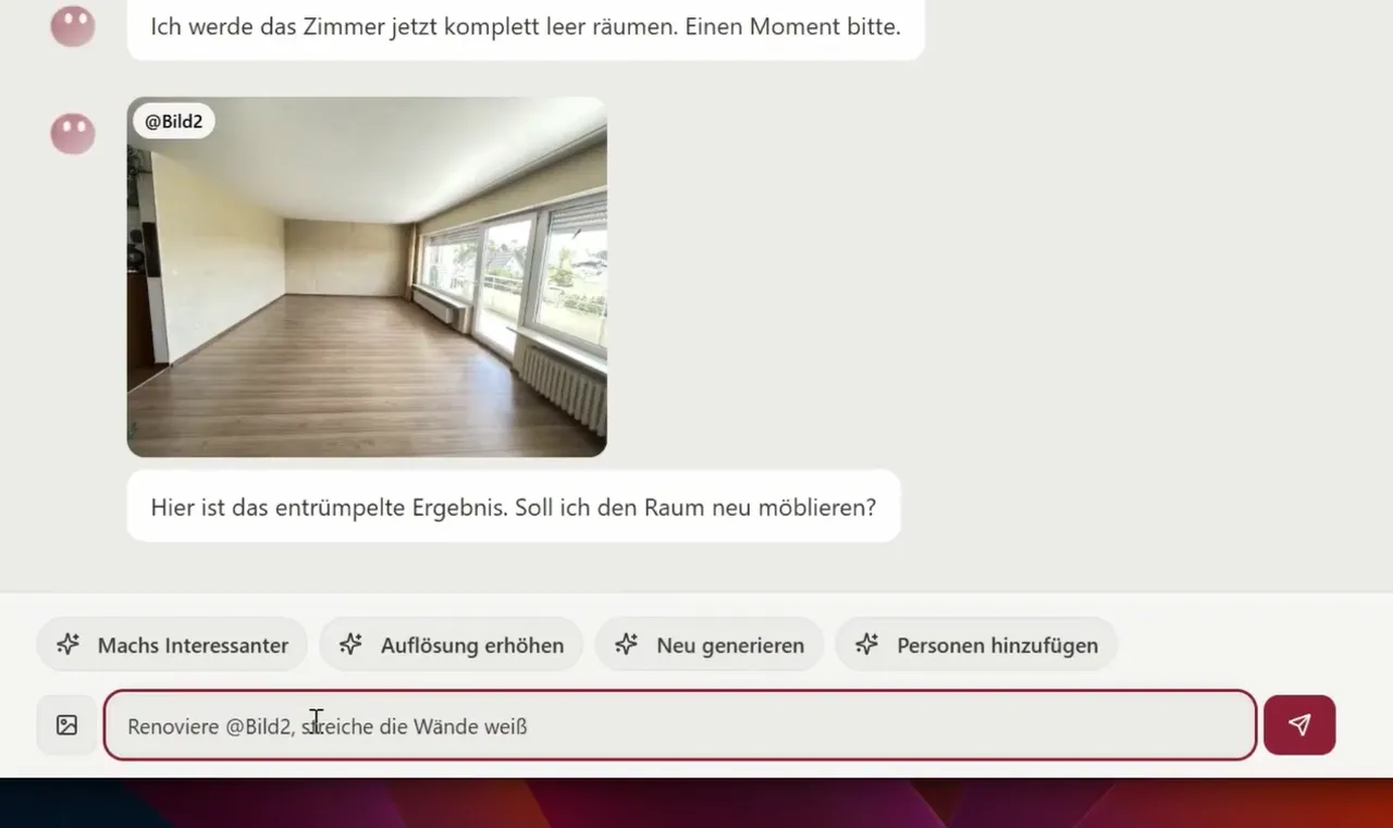 Schritt 2: Wände streichen